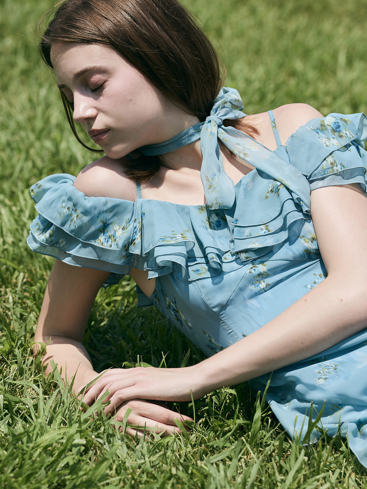 MODEL:175cm／COLOR:SAX／SIZE:36