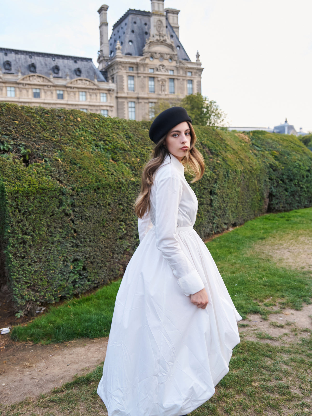 BACK LONG SHIRTS DRESS