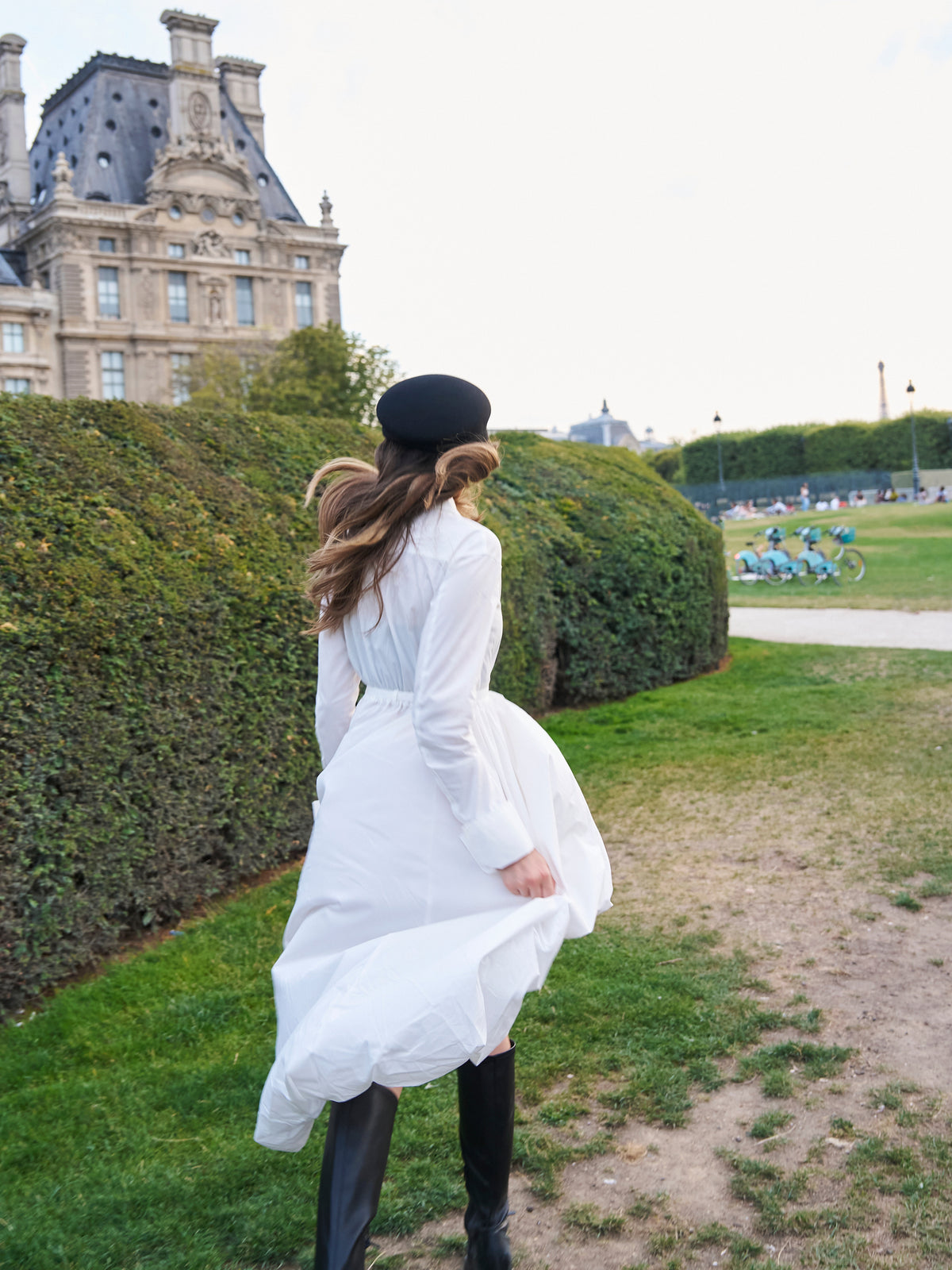 BACK LONG SHIRTS DRESS