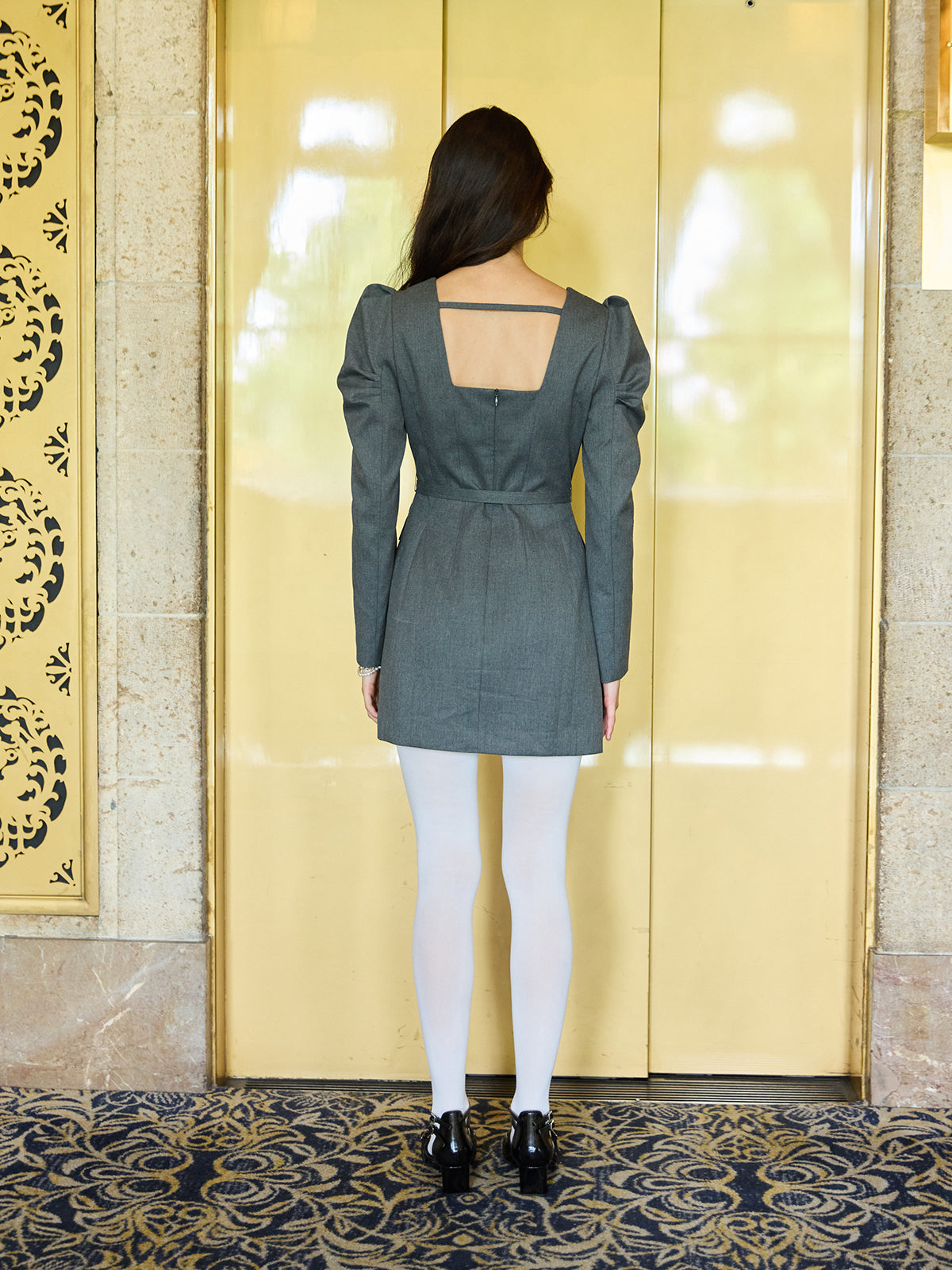 パワーショルダージャケットワンピース