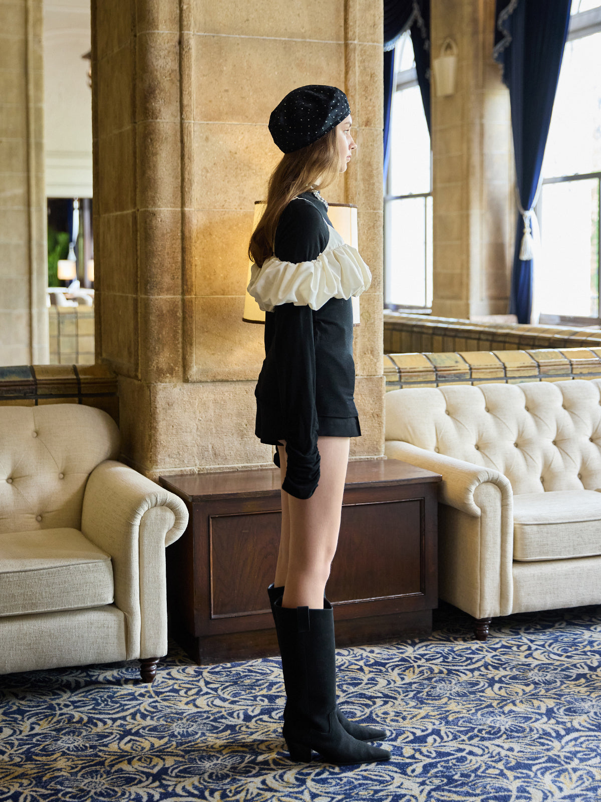 グレンチェックスカショーパン