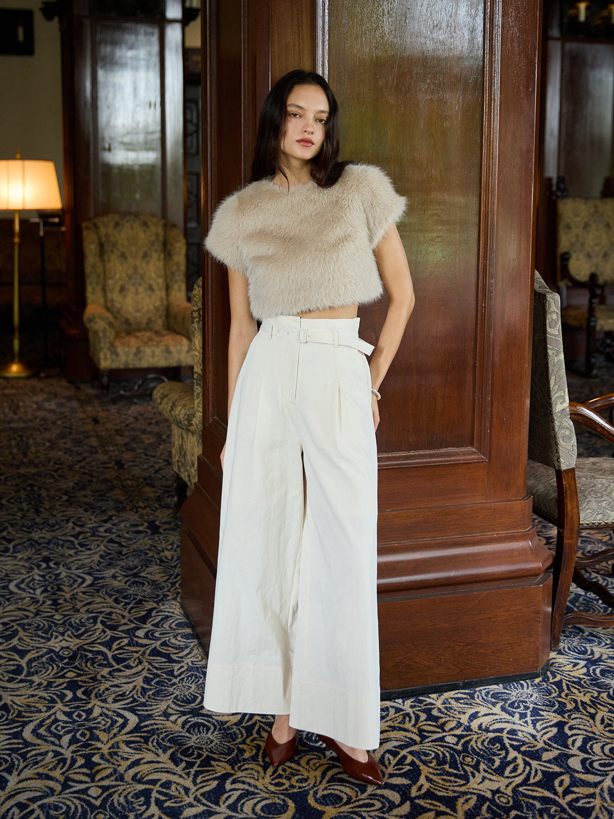 MODEL:172cm／COLOR:IVORY／SIZE:36