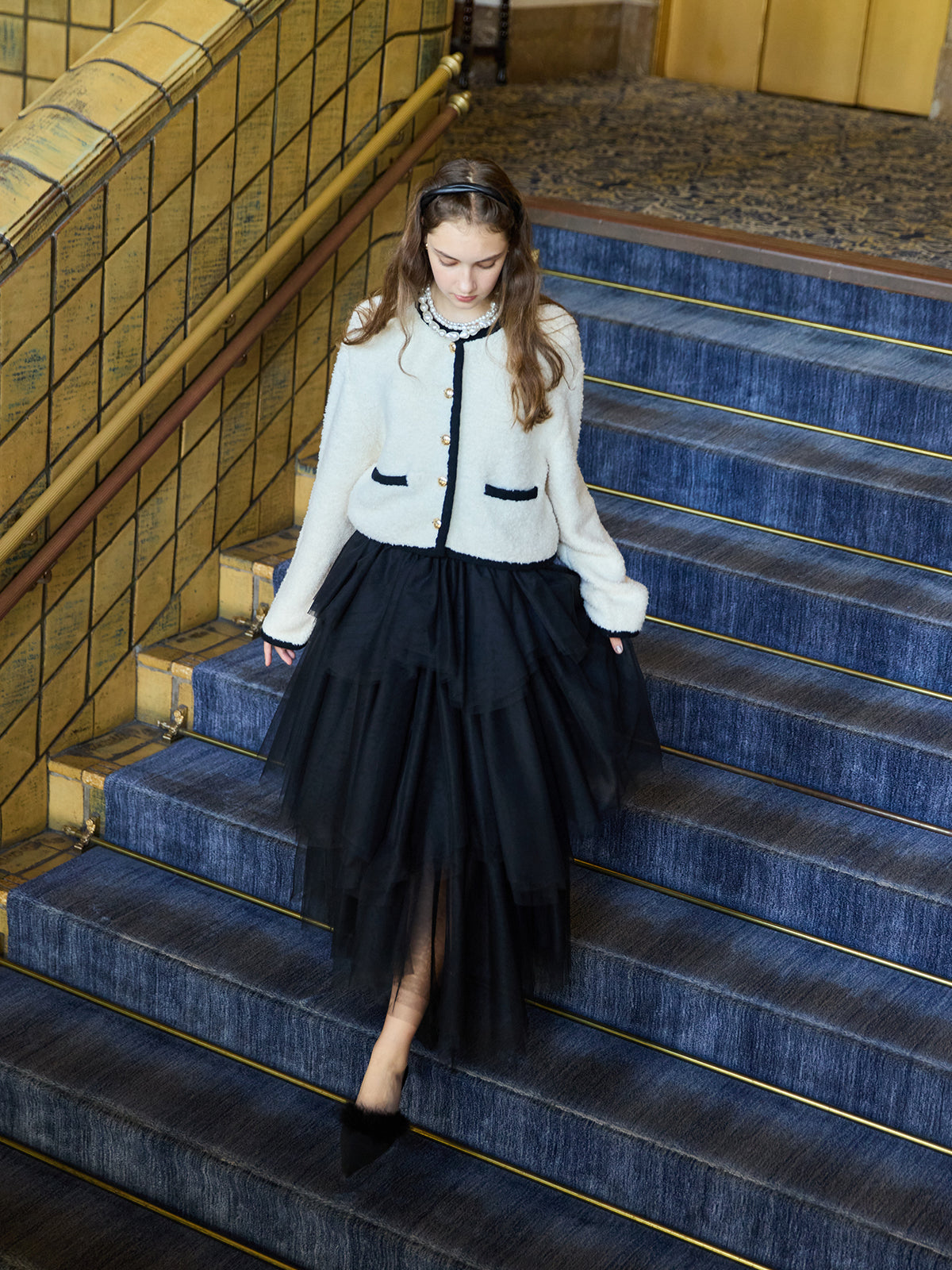 ボリュームチュール2WAYワンピース