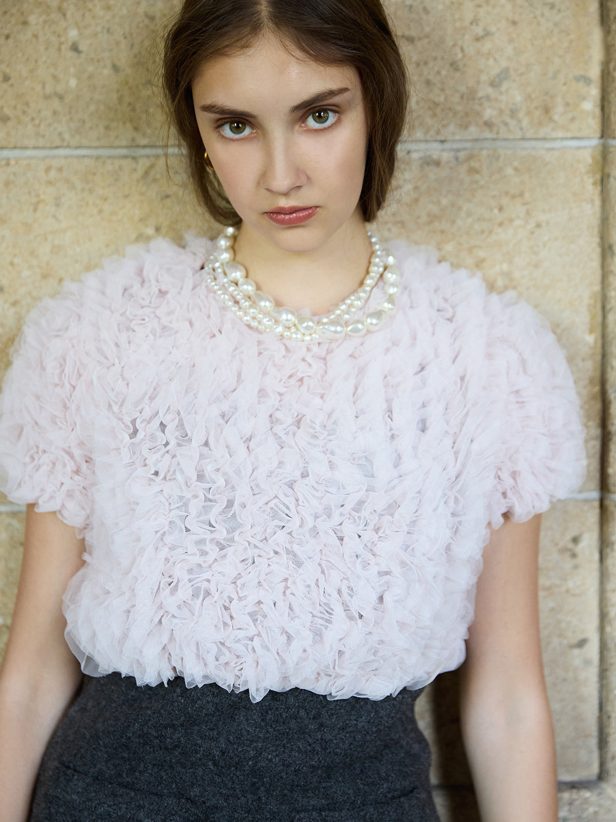 MODEL:173cm／COLOR:PINK／SIZE:F