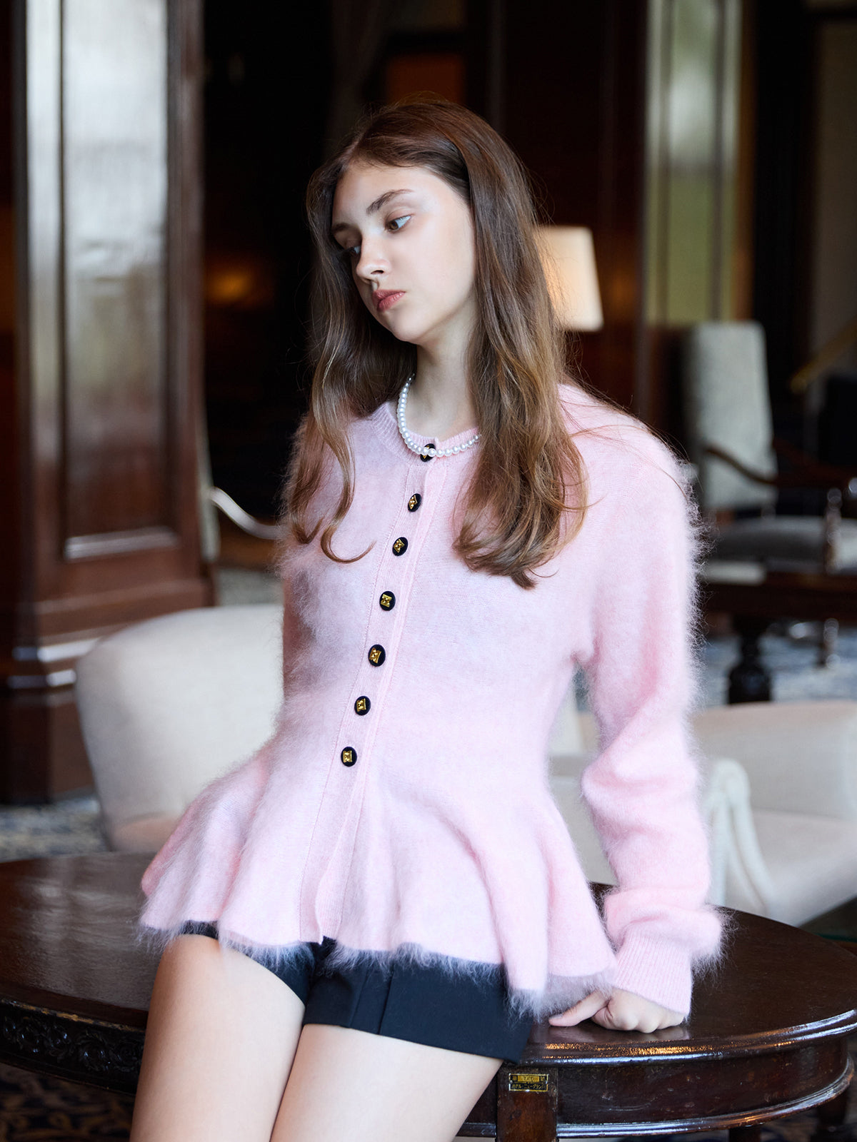 グレンチェックスカショーパン