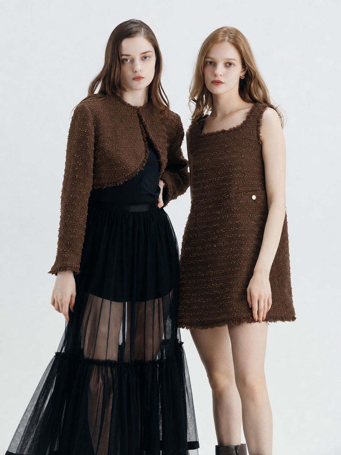 SHEER TULLE SKIRT
