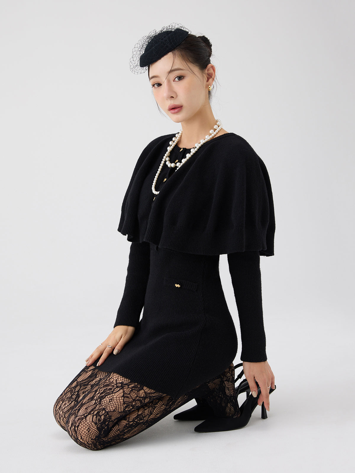 eimy黒x白　sサイズ エイミーイストワール EIMY ISTOIRE ファートップス （BLACK