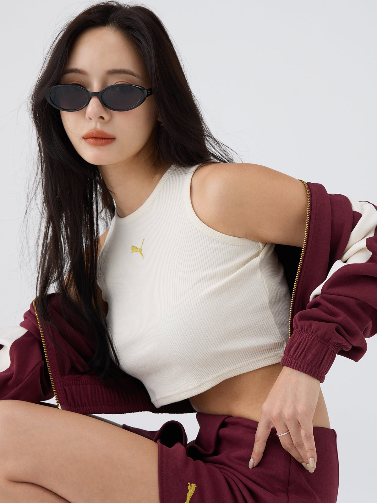 タンクトップ eimy エイミーイストワール EIMY ISTOIRE ビジュータンクトップス （GREY
