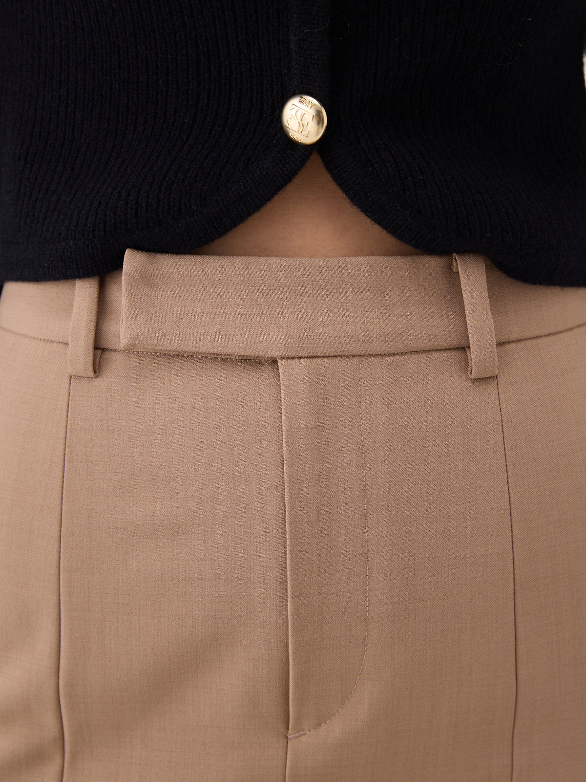 フレアラップワイドパンツ