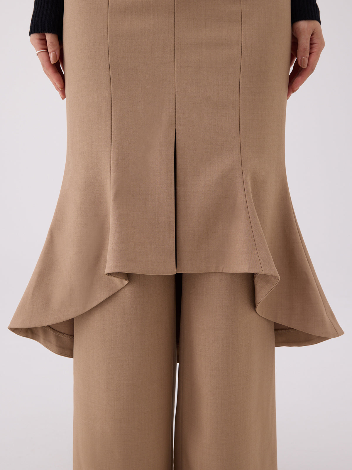 フレアラップワイドパンツ