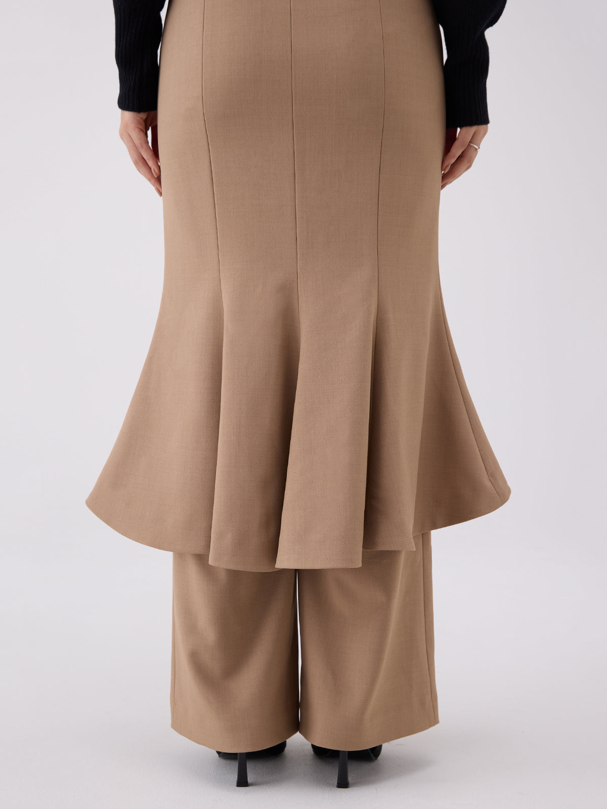 フレアラップワイドパンツ