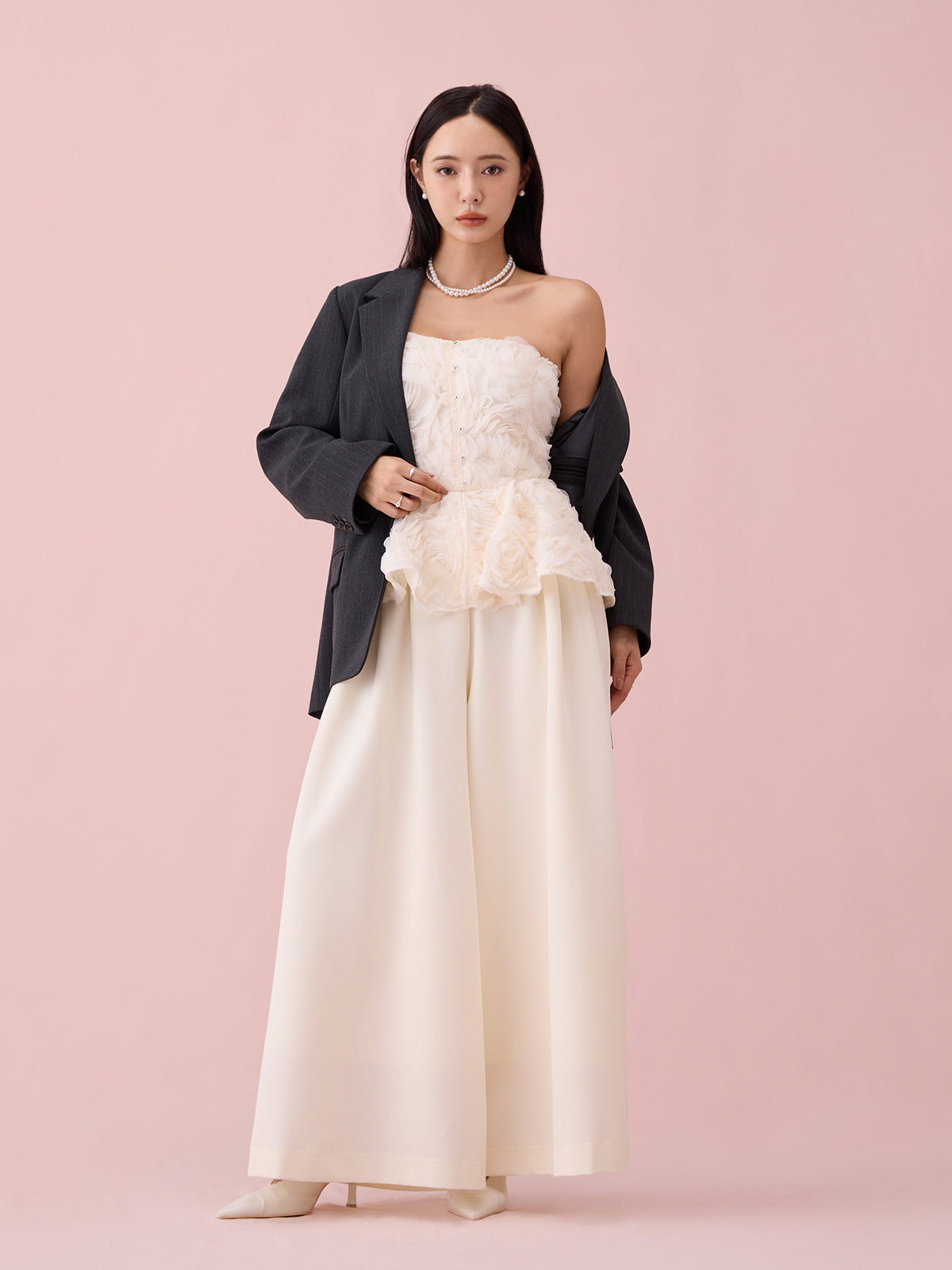 レーストリムカフステーラリングジャケット