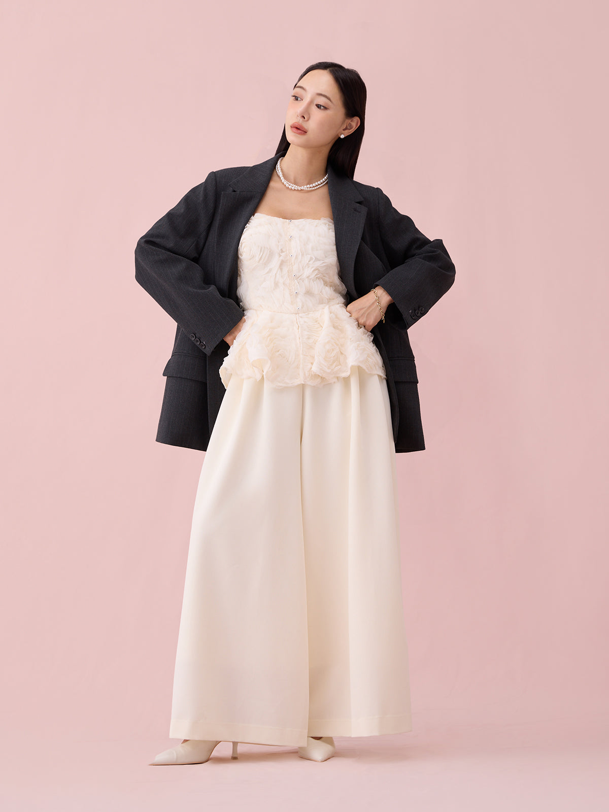 レーストリムカフステーラリングジャケット