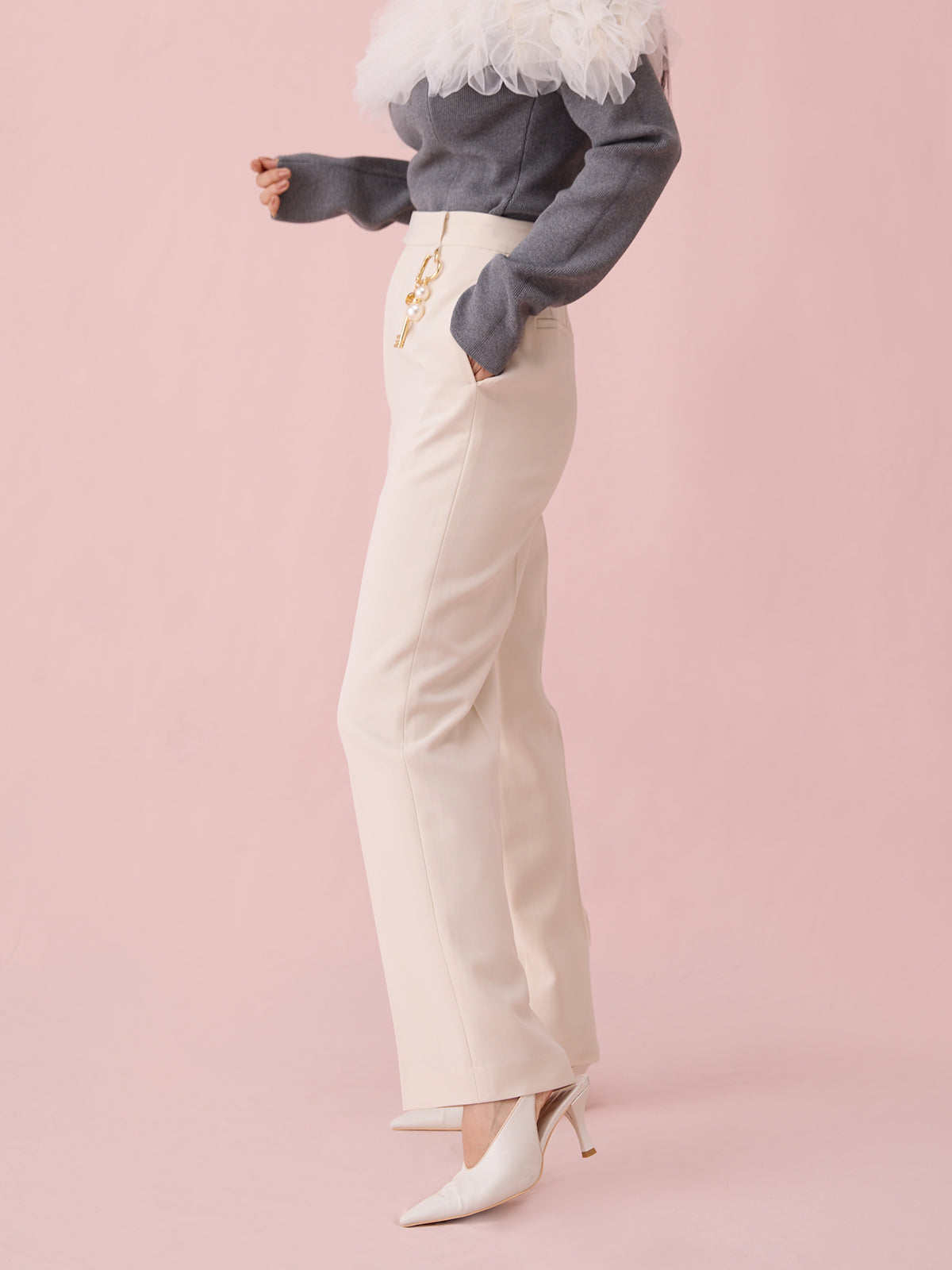 チャームSETセンタープレスパンツ