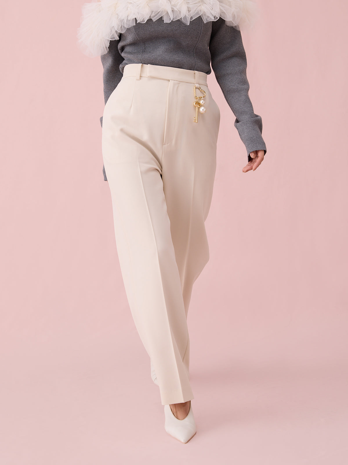 チャームSETセンタープレスパンツ