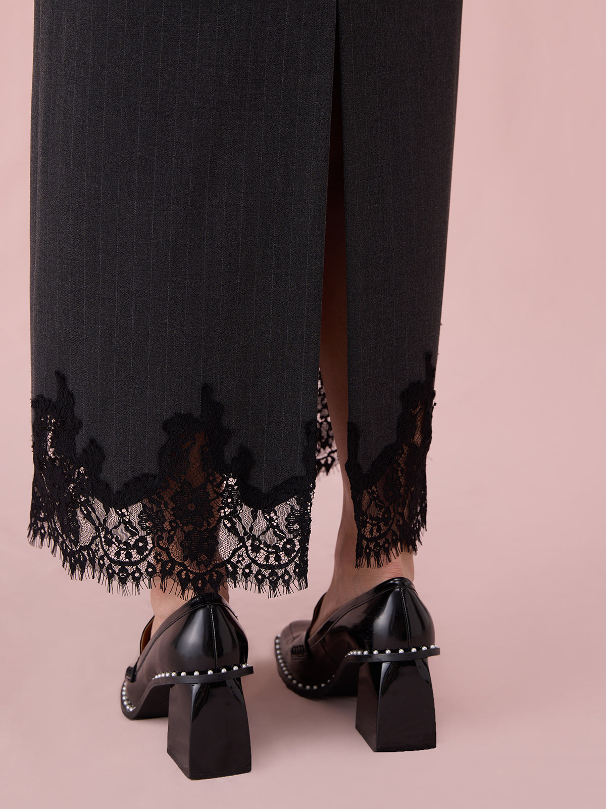 レーストリムキャミワンピース