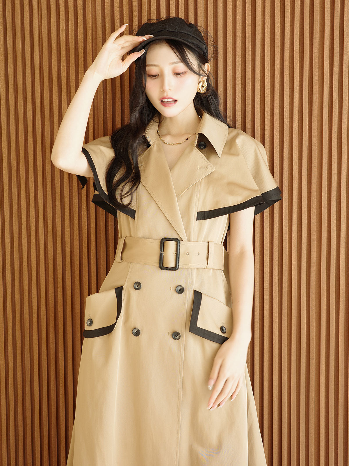 おまとめ　SACRA ベージュ トレンチコート　ワンピース おまとめ SACRA ベージュ トレンチコート ワンピース