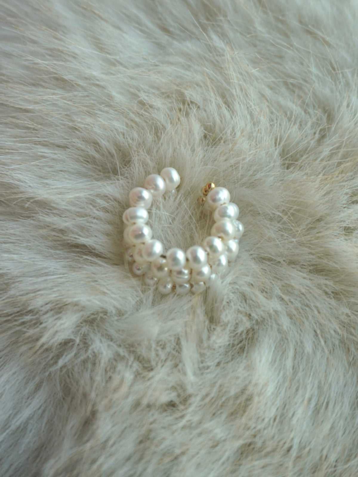 三連パールイヤーカフ