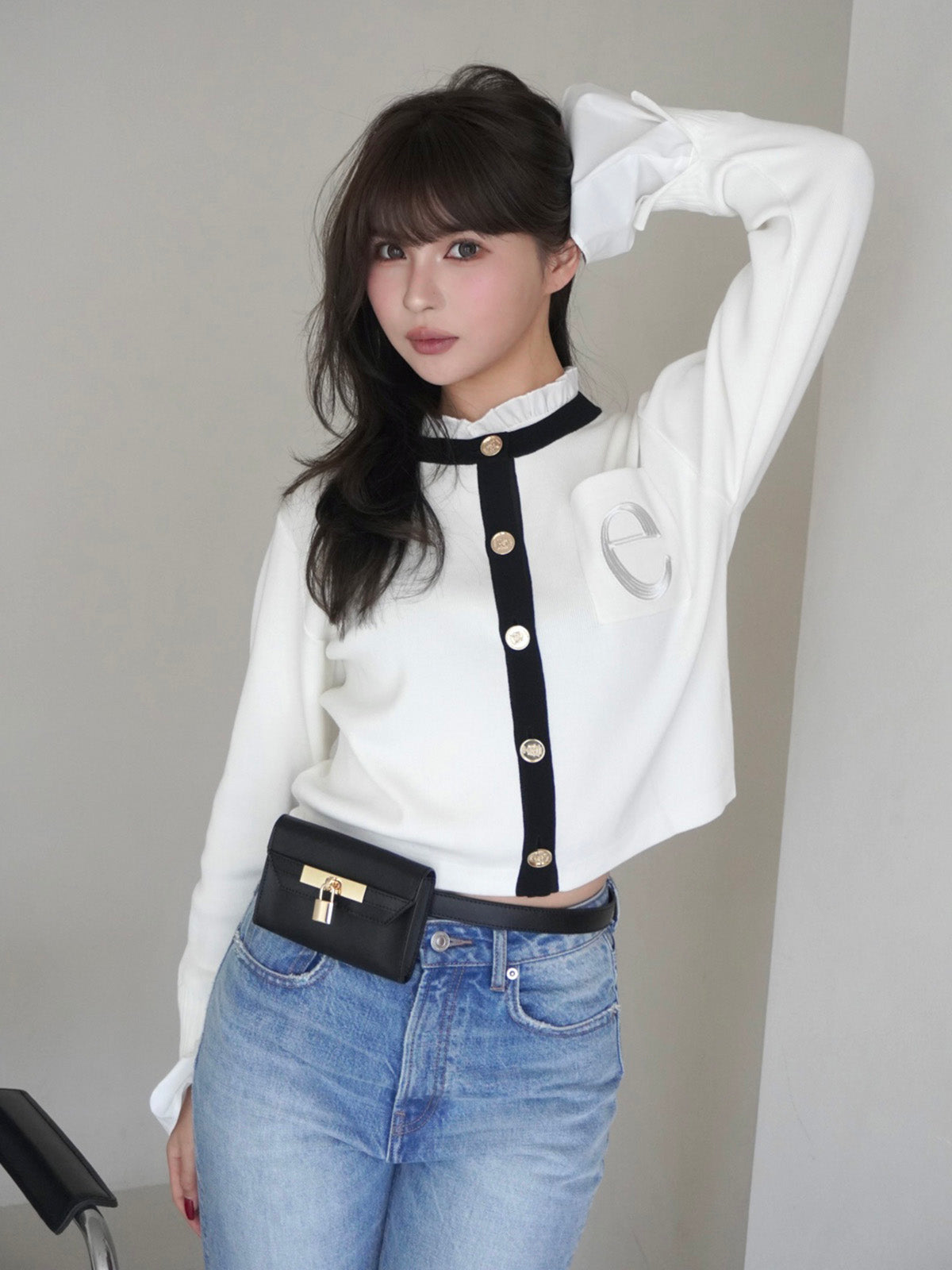 MODEL:169cm／COLOR:MIX／SIZE:F