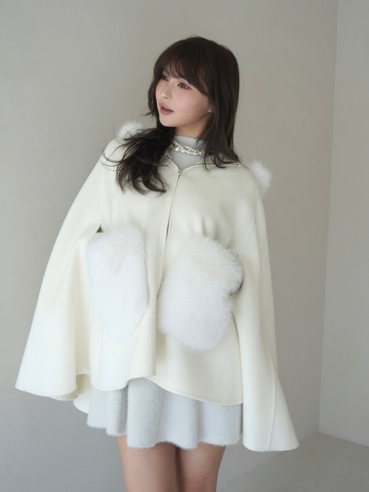 MODEL:169cm/COLOR:WHITE/SIZE:36