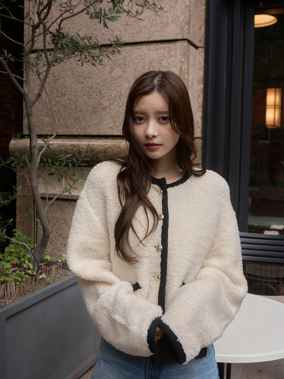 TEDDY KNIT JACKET