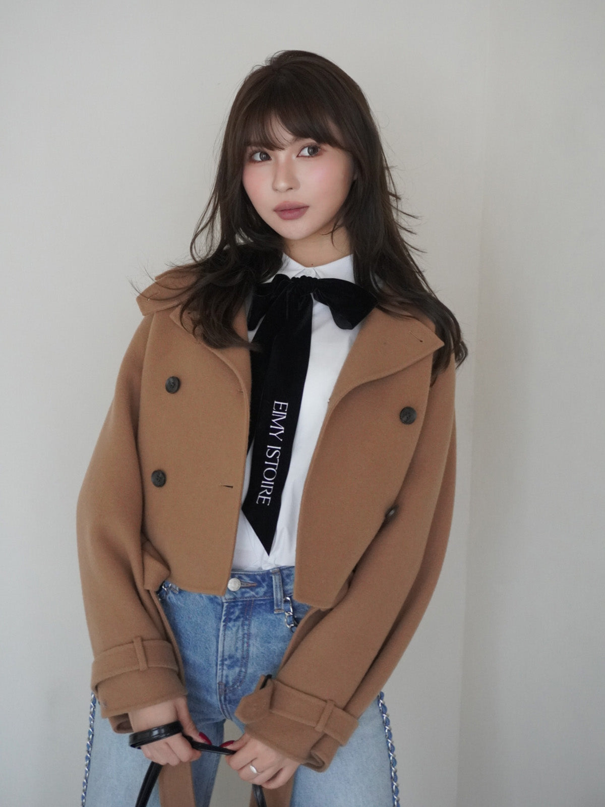 ウールショートトレンチコート