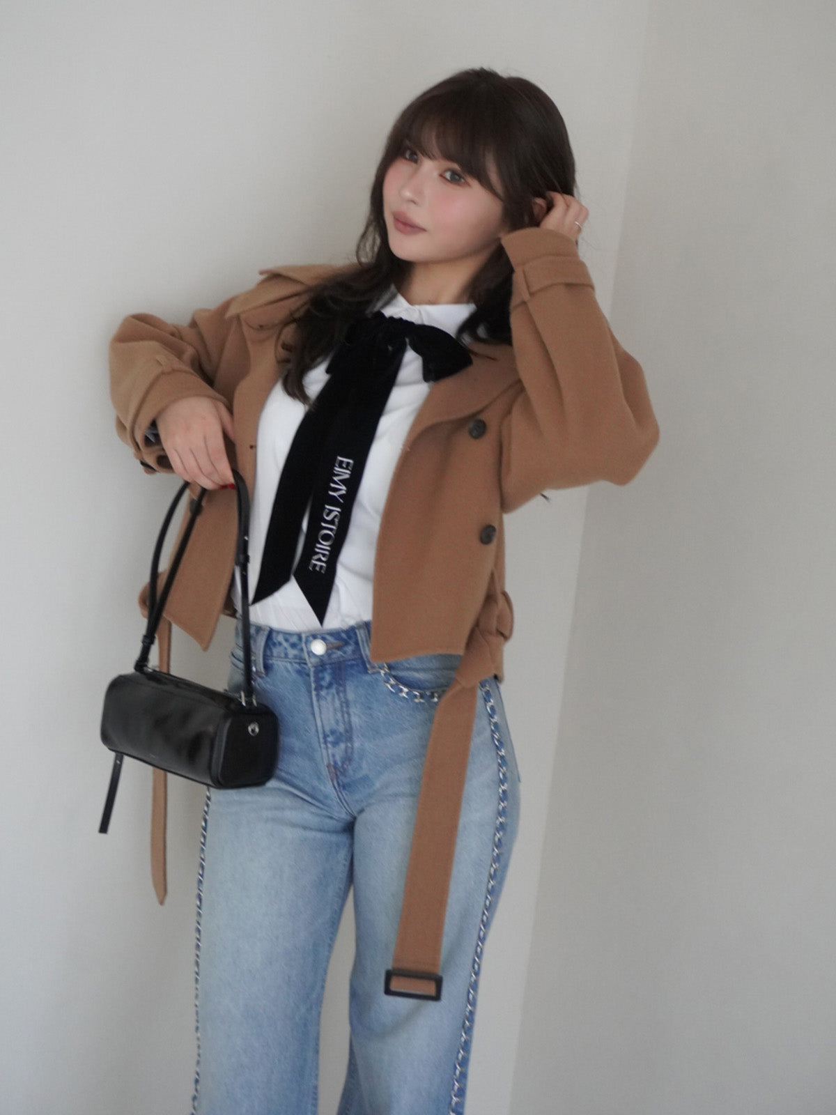 ウールショートトレンチコート