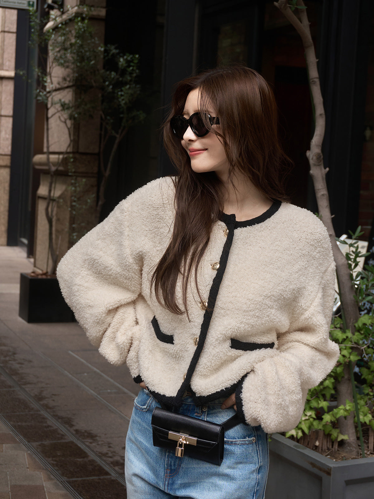 TEDDY KNIT JACKET