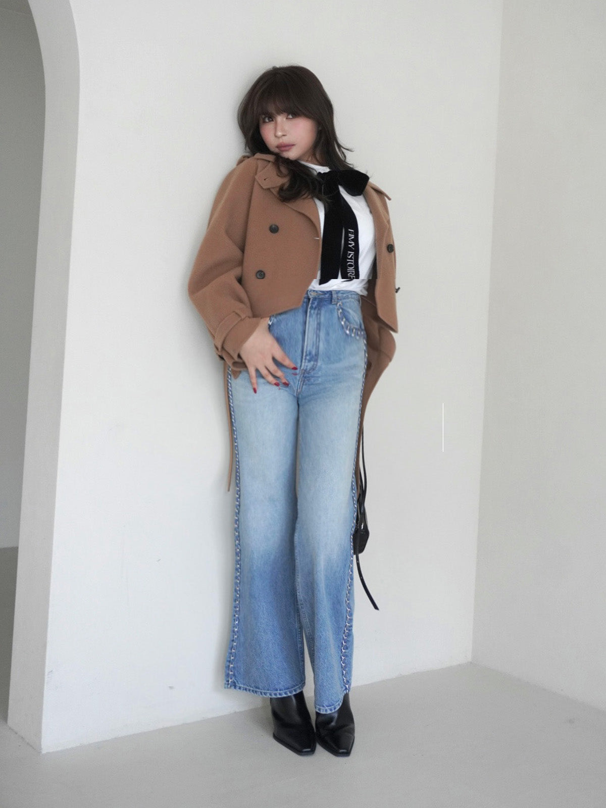 ウールショートトレンチコート