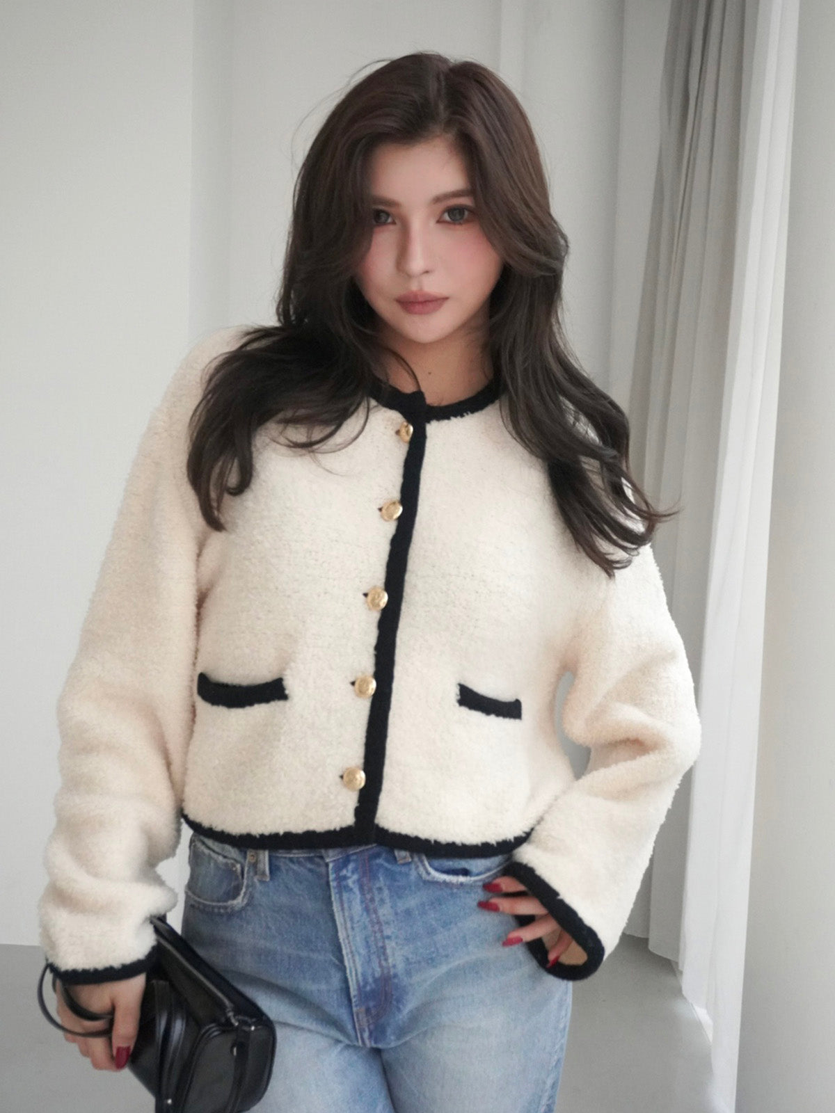 TEDDY KNIT JACKET