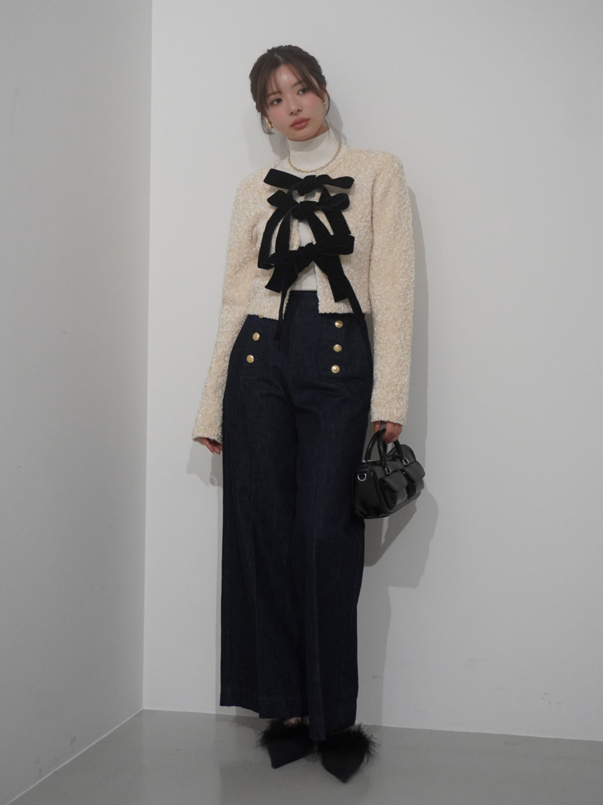 MODEL:165cm／COLOR:INDIGO／SIZE:23