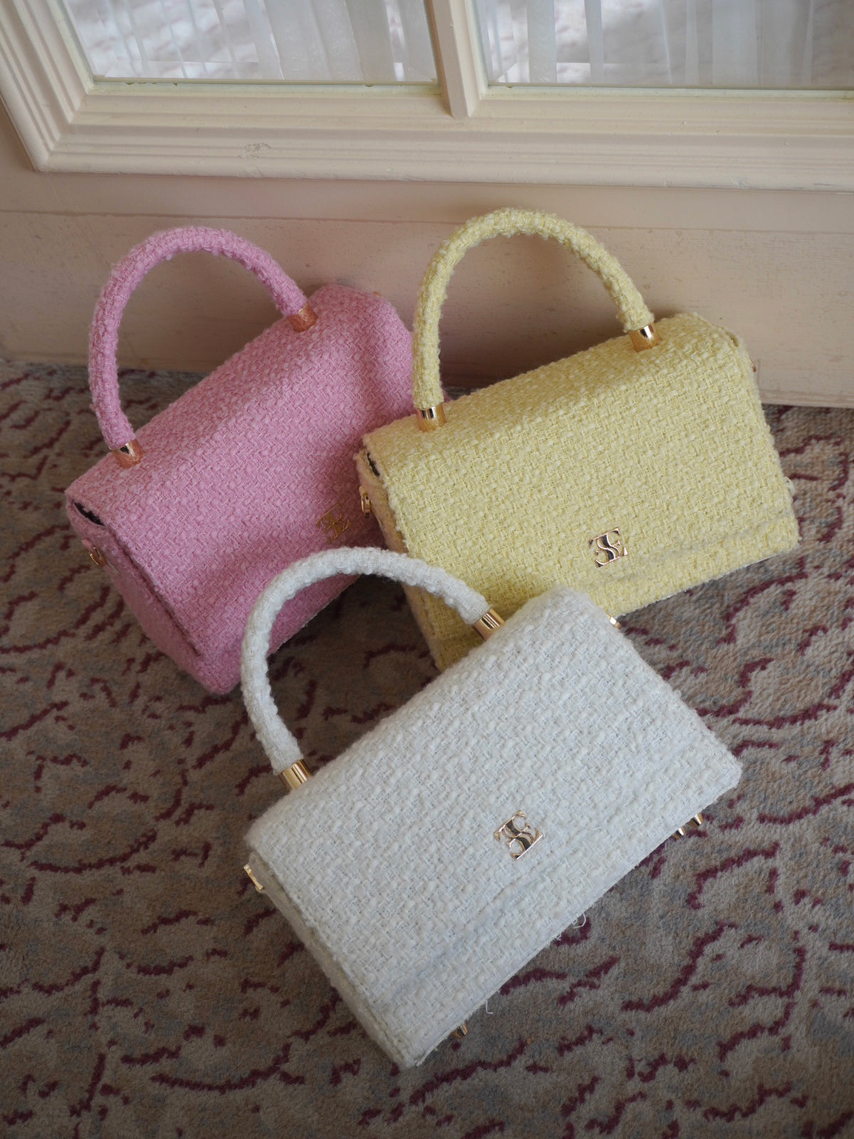 ツイードバッグ