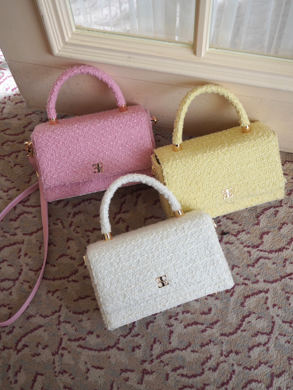 ツイードバッグ