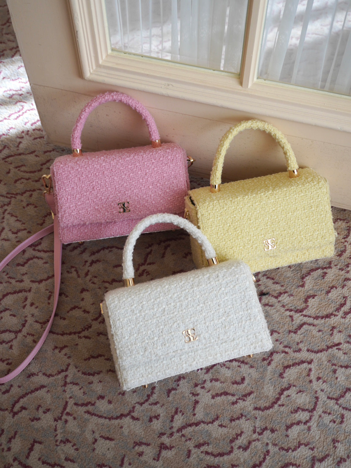 ツイードバッグ