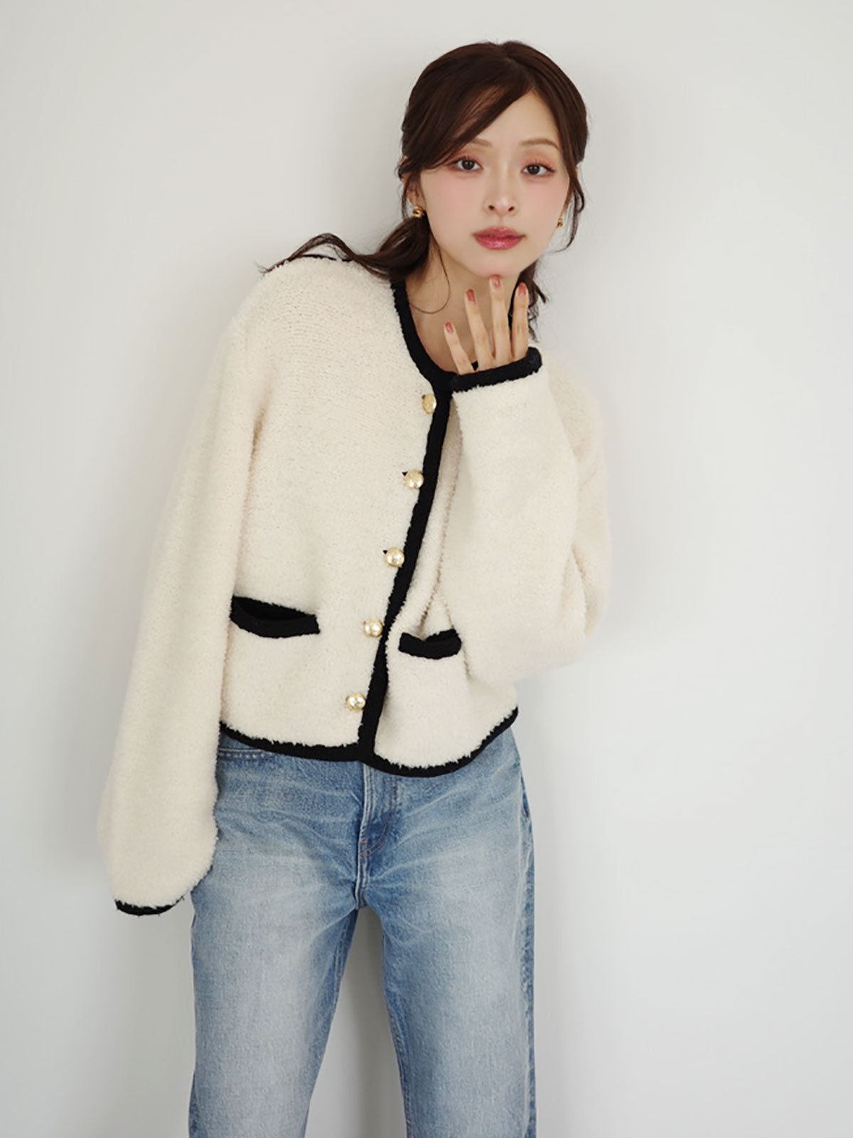 MODEL:170cm／COLOR:MIX／SIZE:F