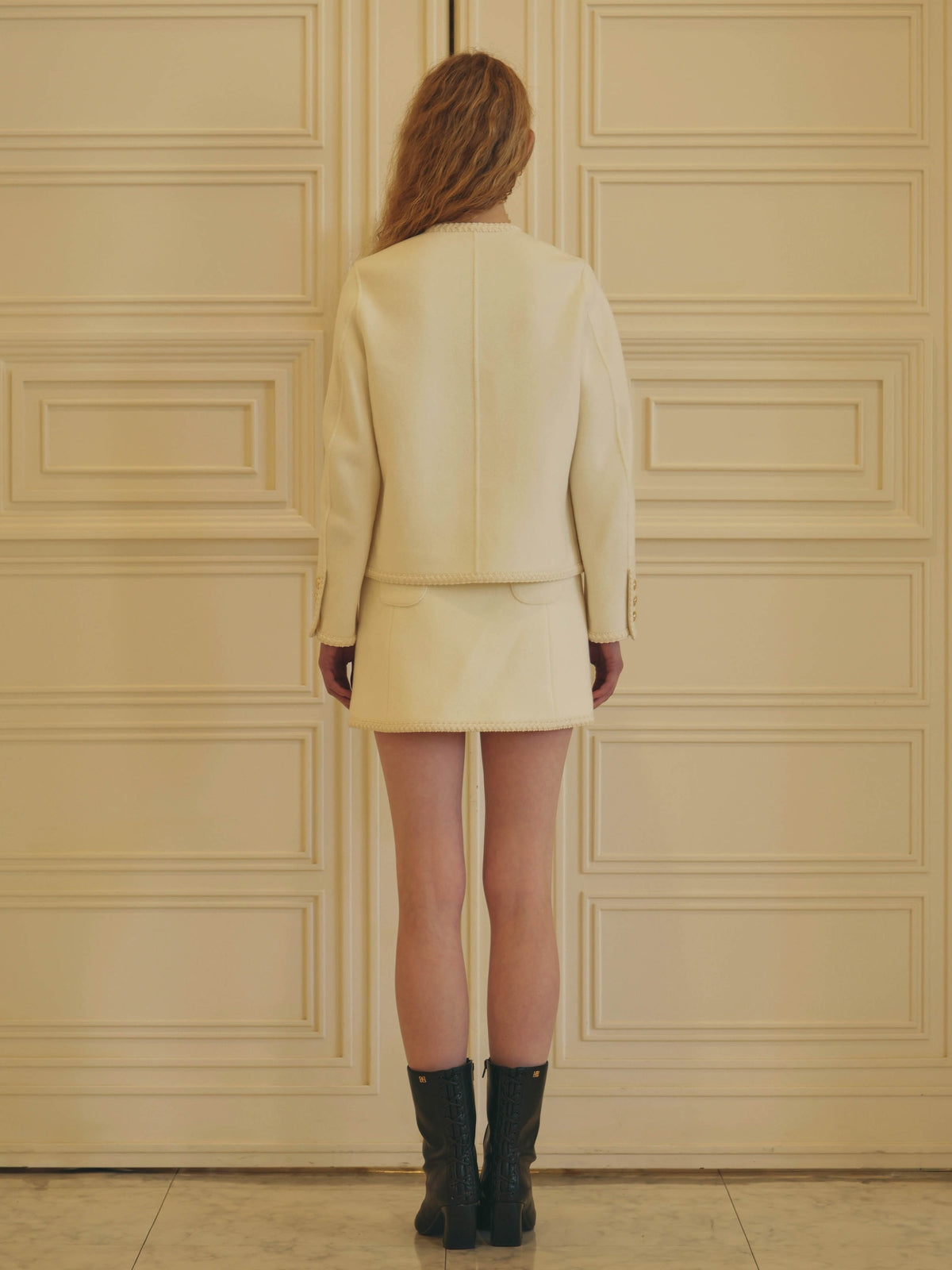 EM GOLD BUTTON WOOL COAT