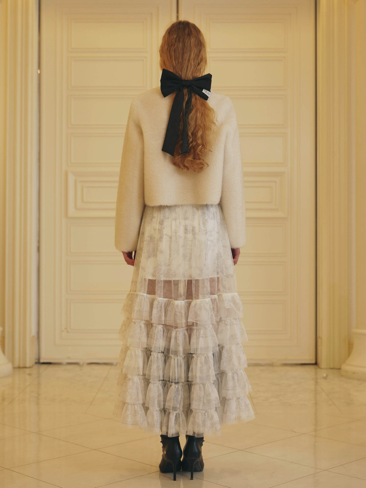 E.TULLE LAYERED SKIRT