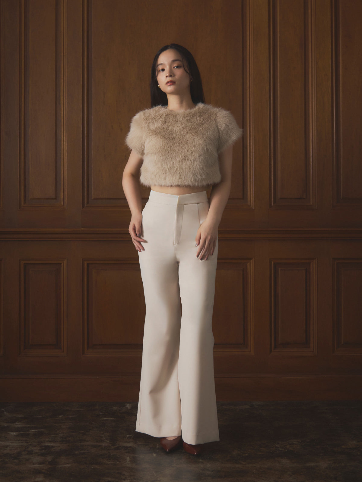 ハイウエストフレアパンツ