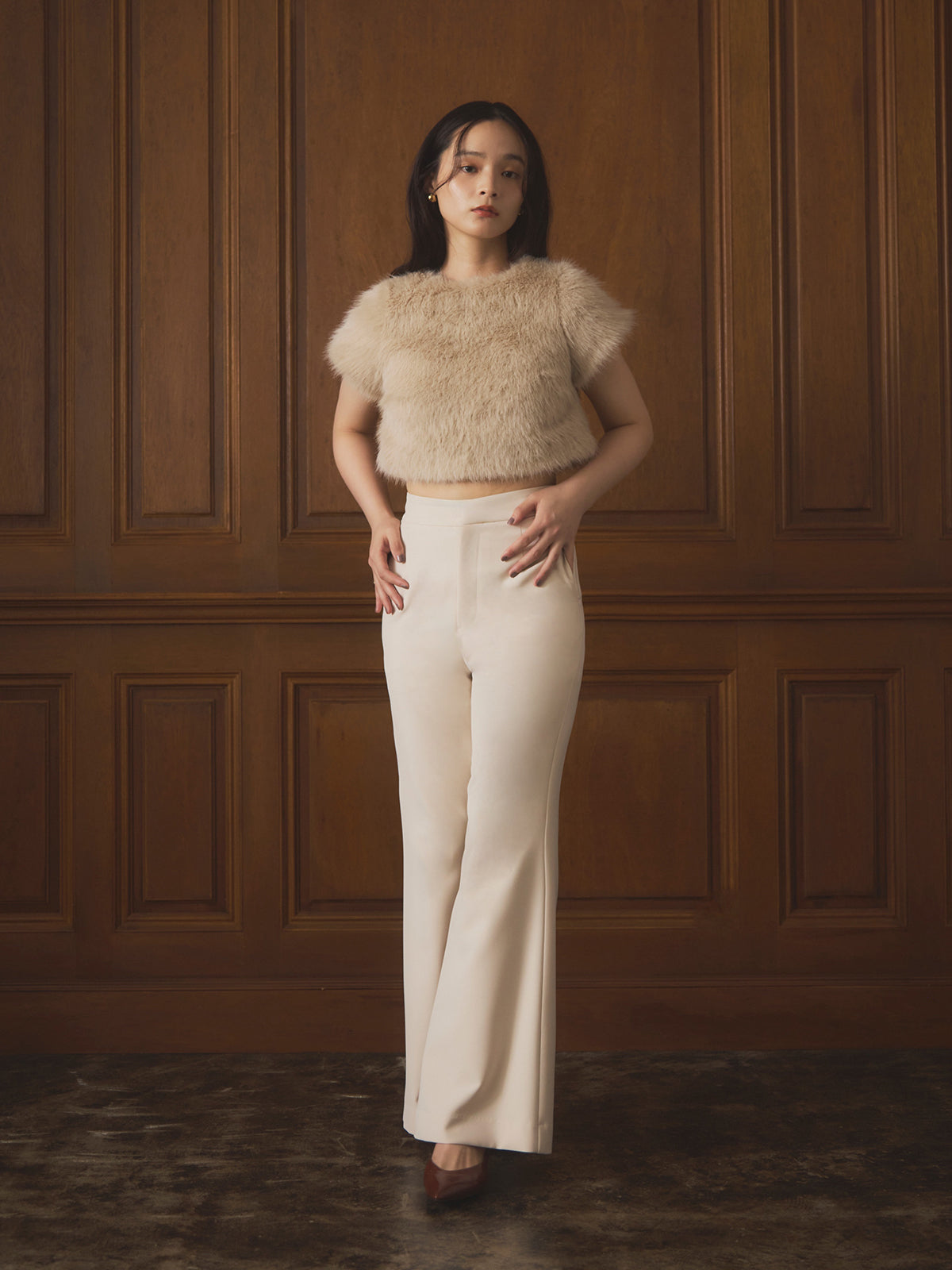 ハイウエストフレアパンツ