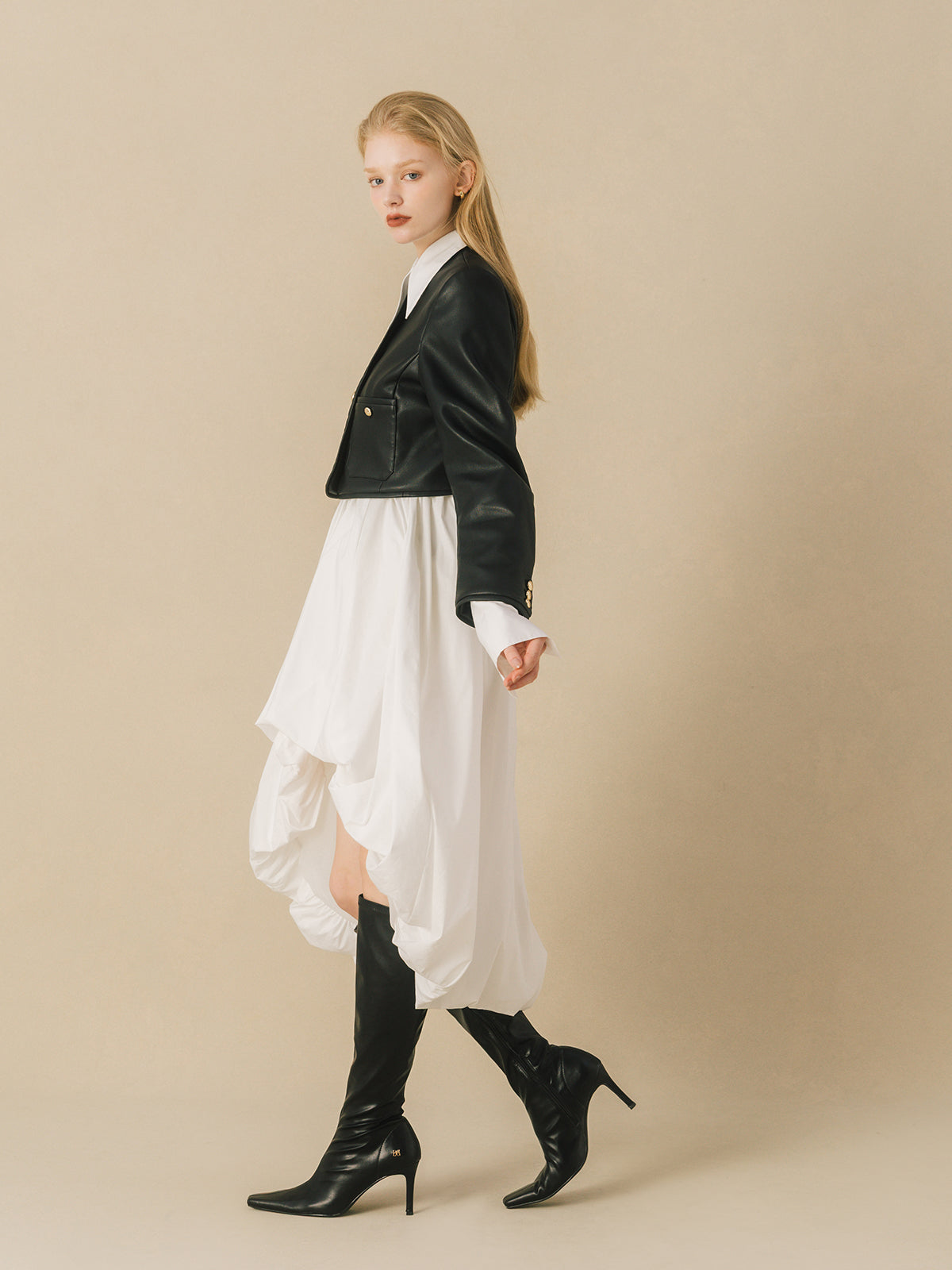 BACK LONG SHIRTS DRESS