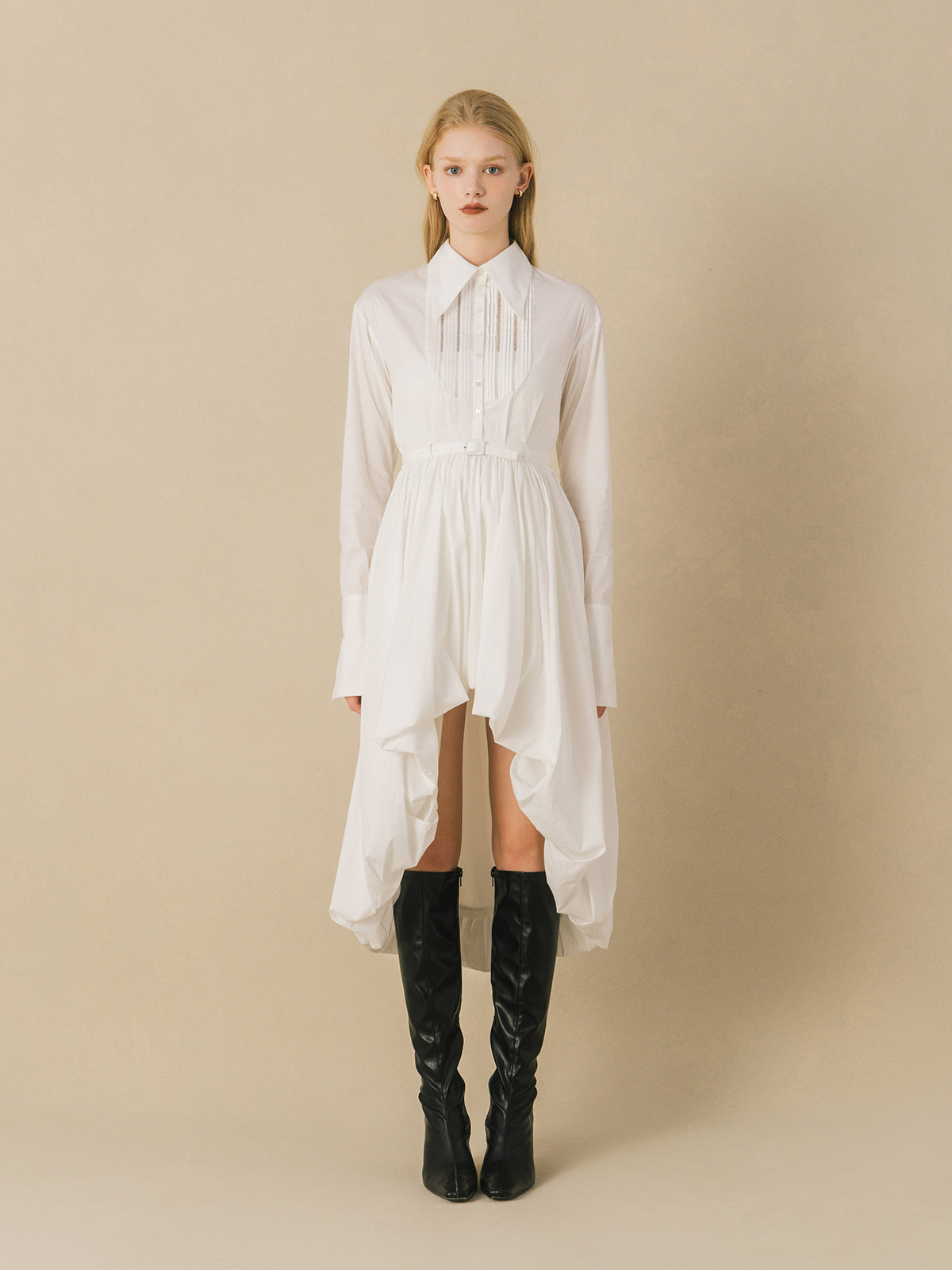 BACK LONG SHIRTS DRESS