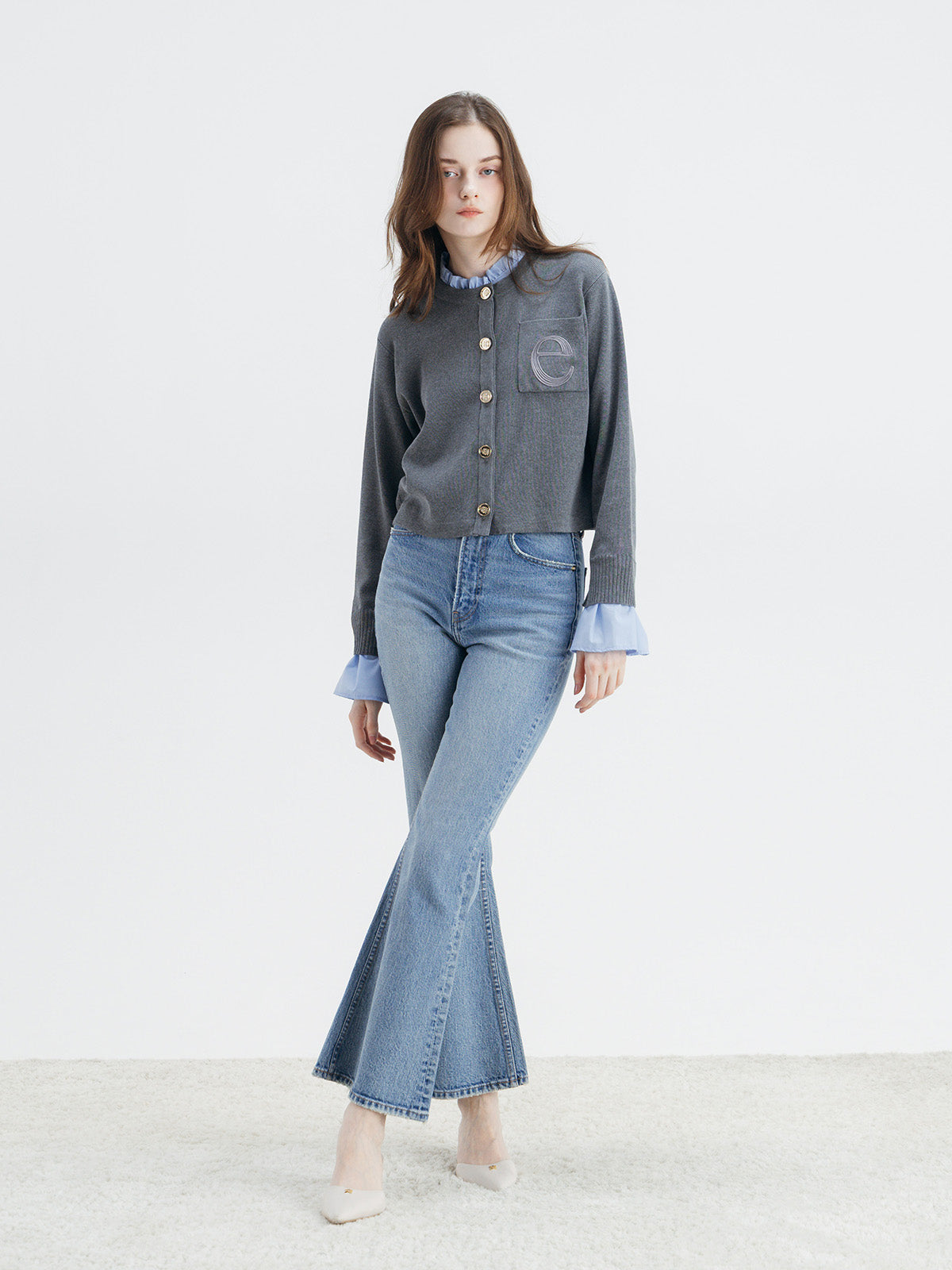 【Best Seller】ATTACHED COLLAR CARDIGAN