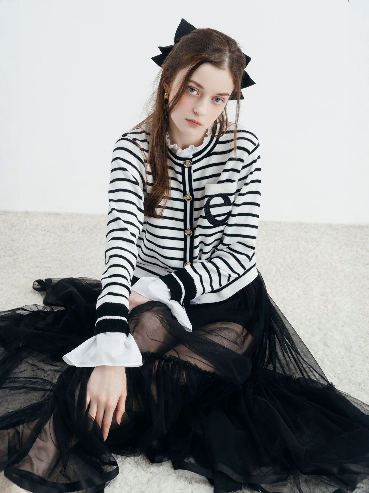 【Best Seller】ATTACHED COLLAR CARDIGAN