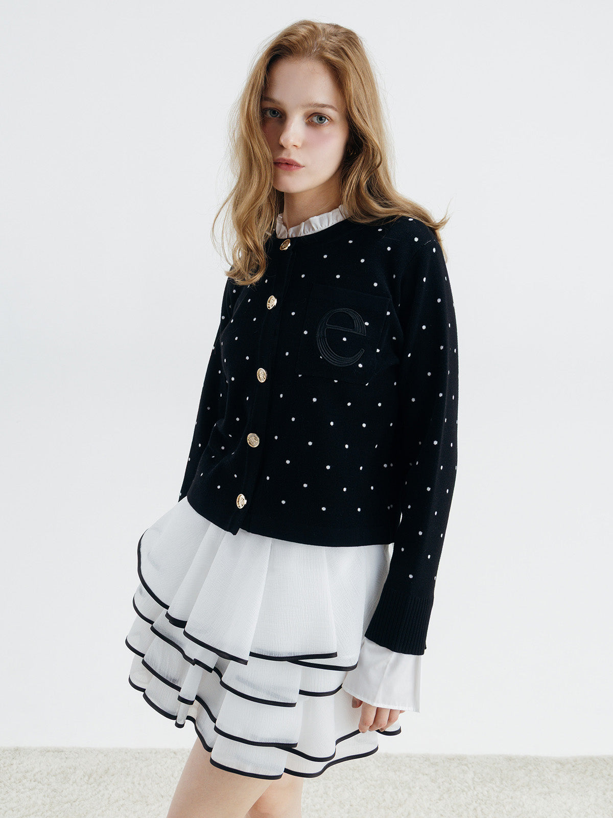 【Best Seller】ATTACHED COLLAR CARDIGAN
