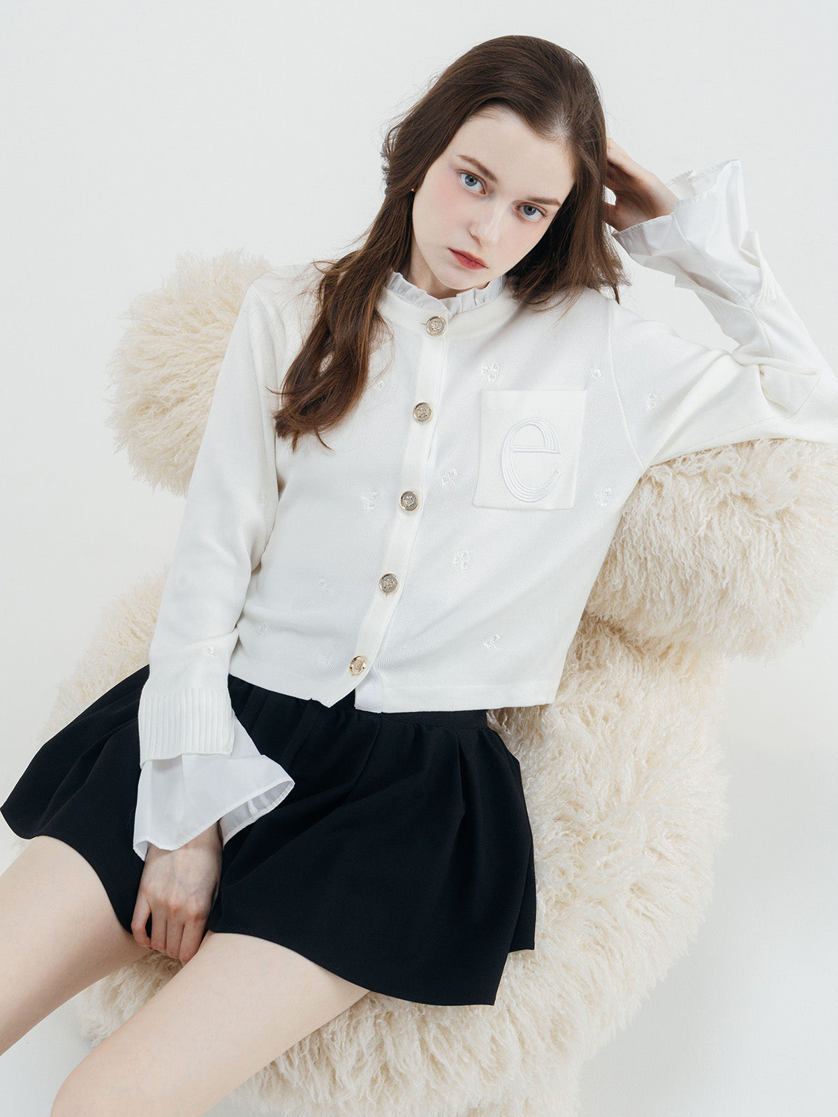 COLOR：FLOWER/WHITE
