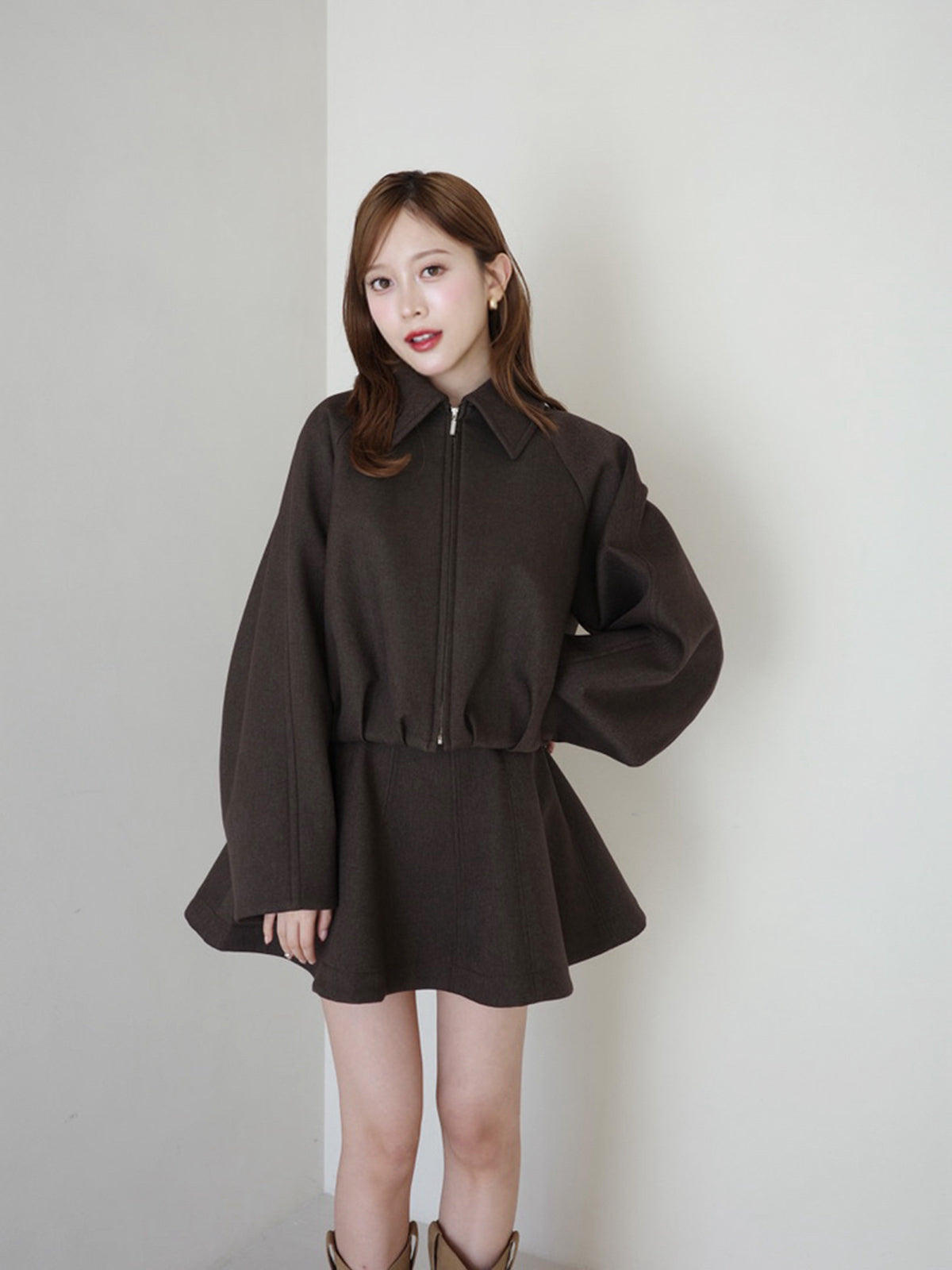 ボンディングステンカラーブルゾン