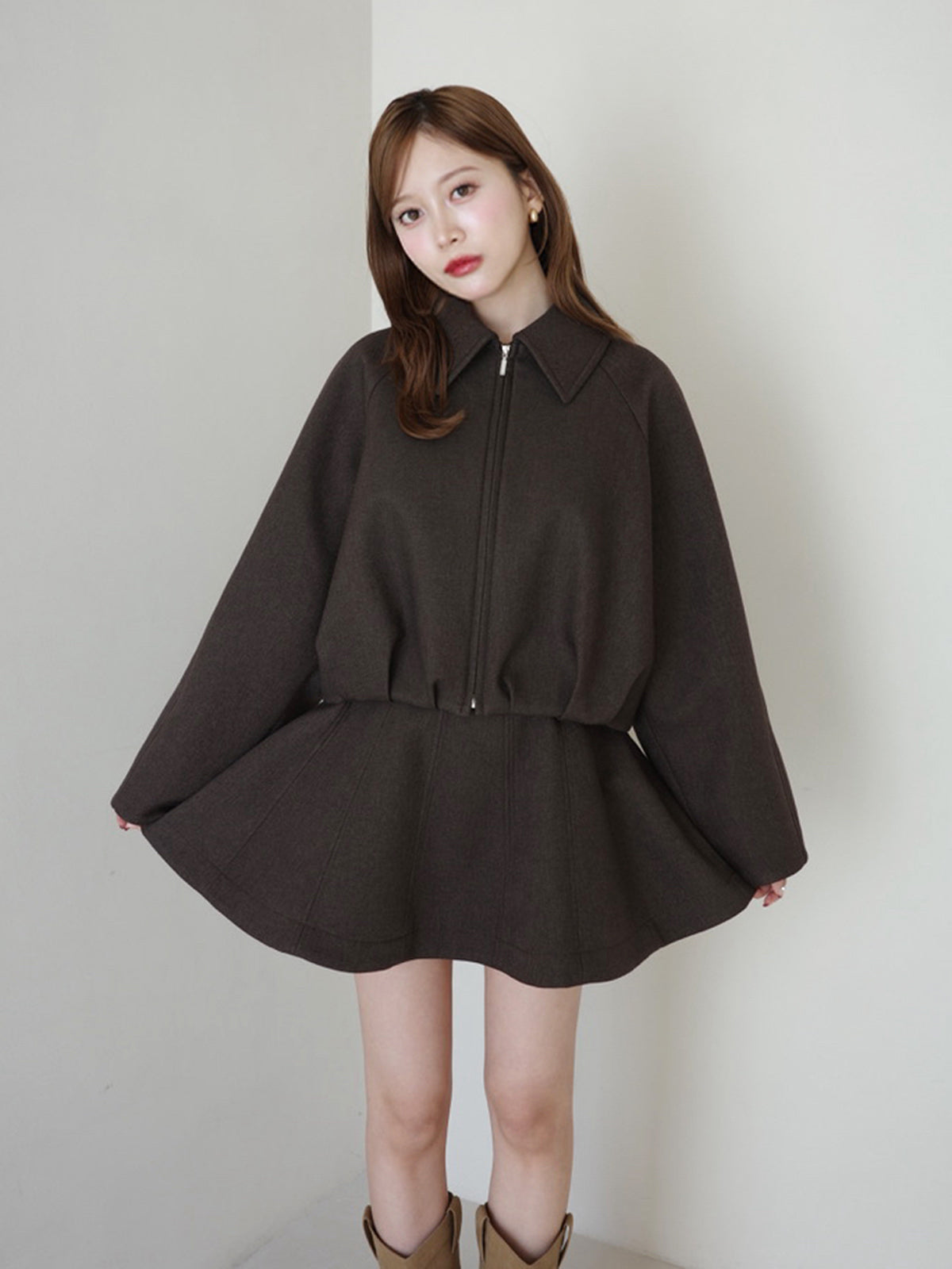 ボンディングステンカラーブルゾン