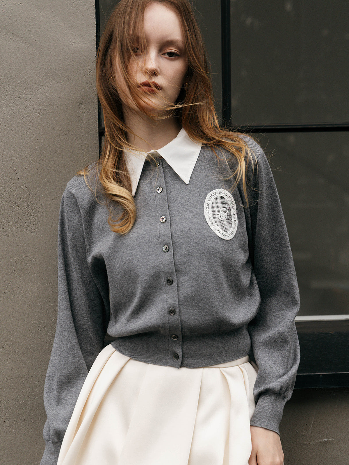 MEDALLION KNIT CARDIGAN