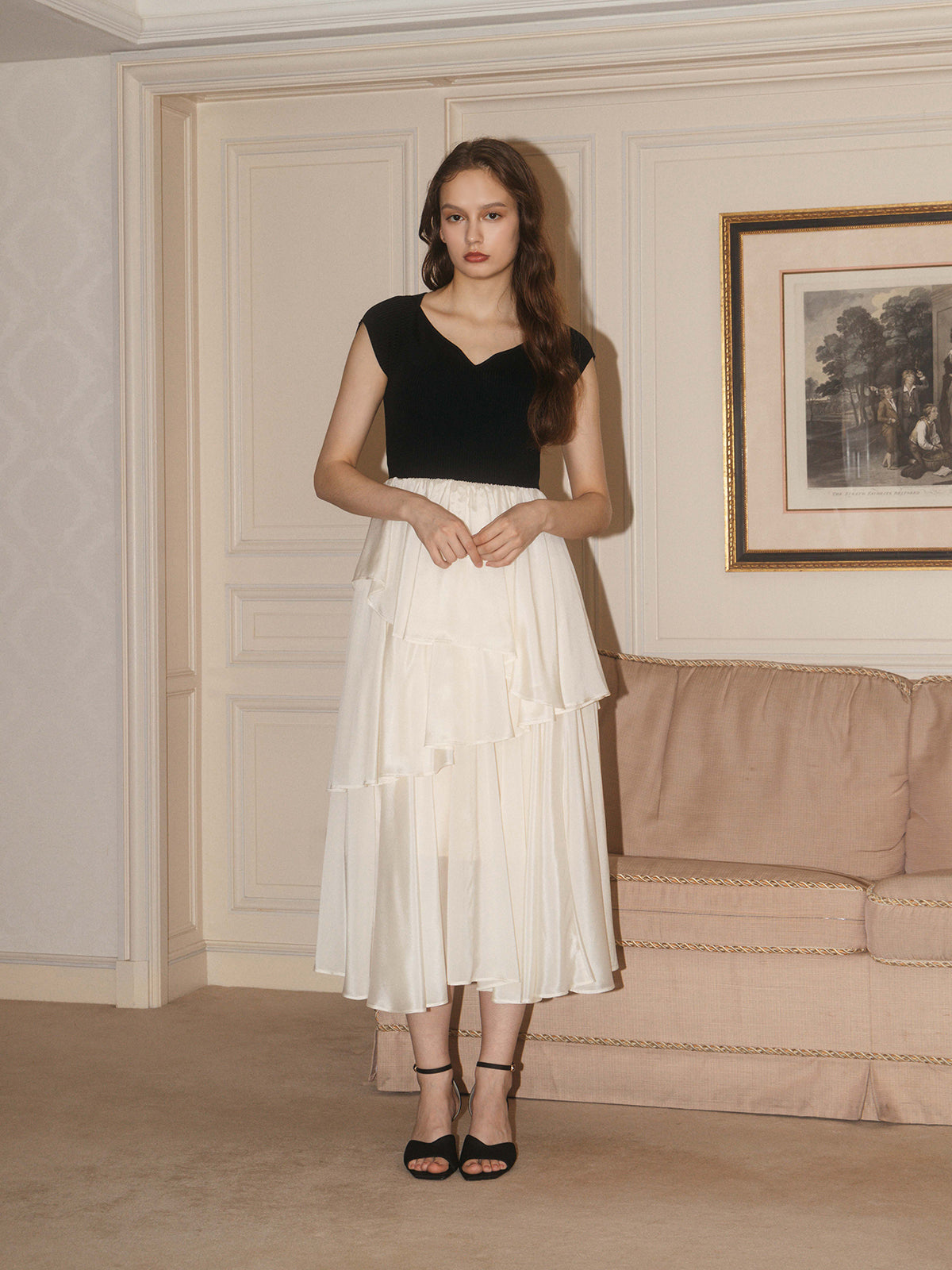 FRENCH SLEEVE DOCKING DRESS