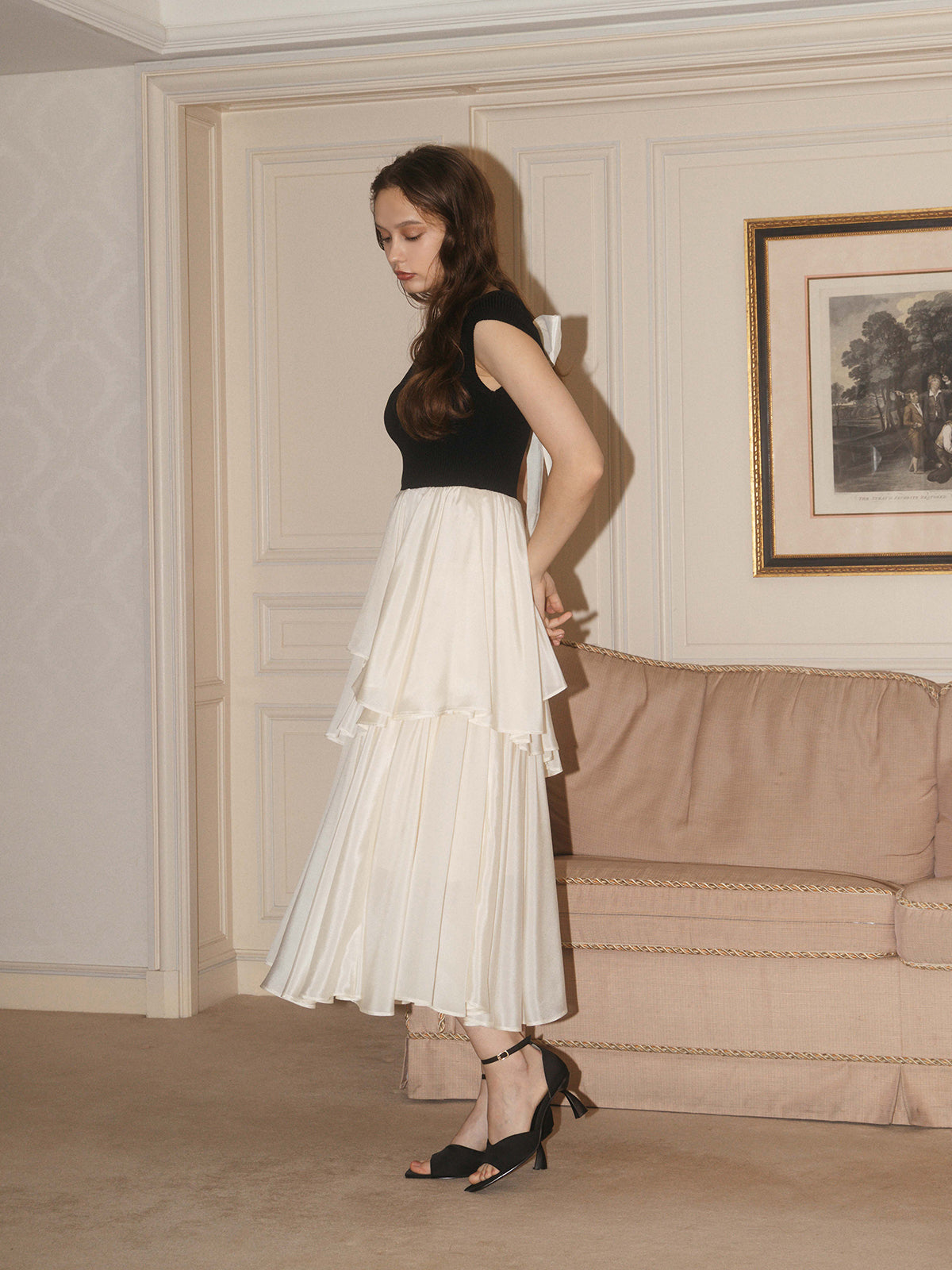 FRENCH SLEEVE DOCKING DRESS